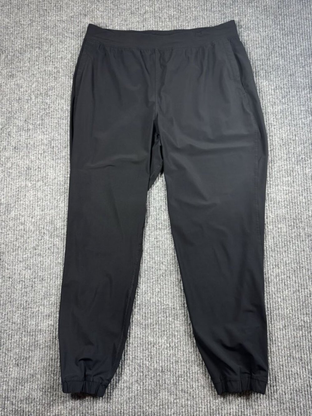 Lululemon Adapted State Jogger Pant Womens 12 Black W5CVMS Zip Pockets Zip Ankle